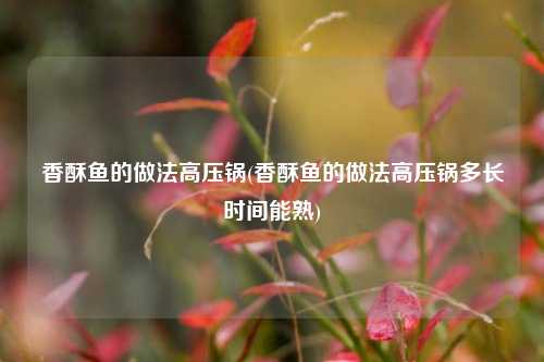香酥鱼的做法高压锅(香酥鱼的做法高压锅多长时间能熟)
